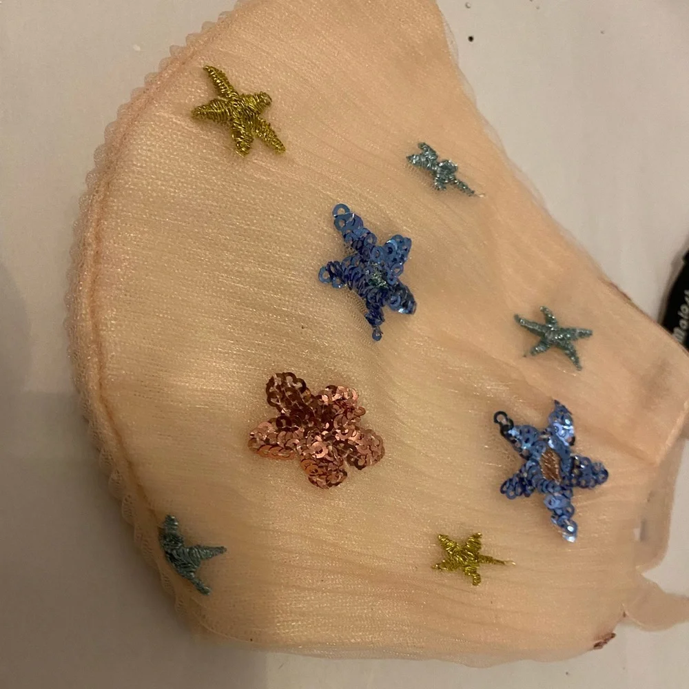 Rare Lirika Matoshi Star Sequin Face Mask